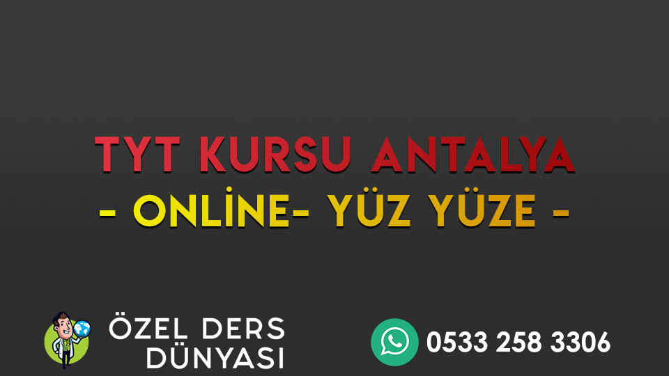 tyt kursu antalya