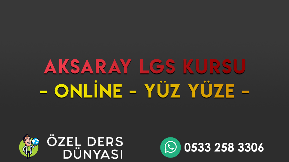 aksaray lgs kursu