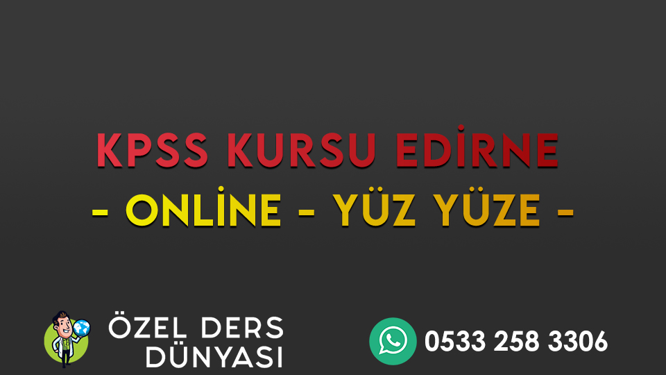 kpss kursu edirne