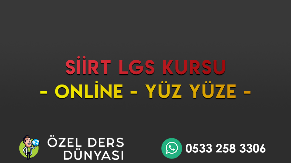 siirt lgs kursu