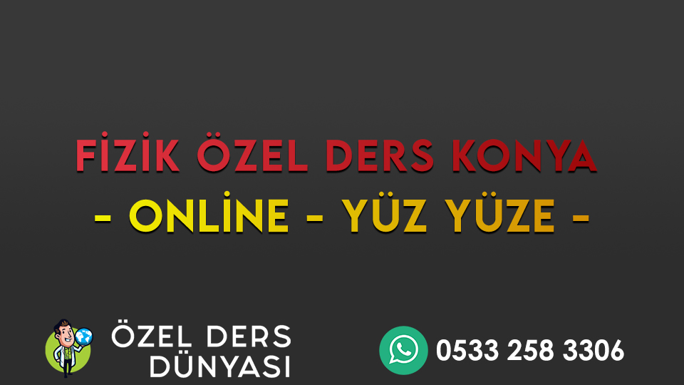 fizik özel ders konya